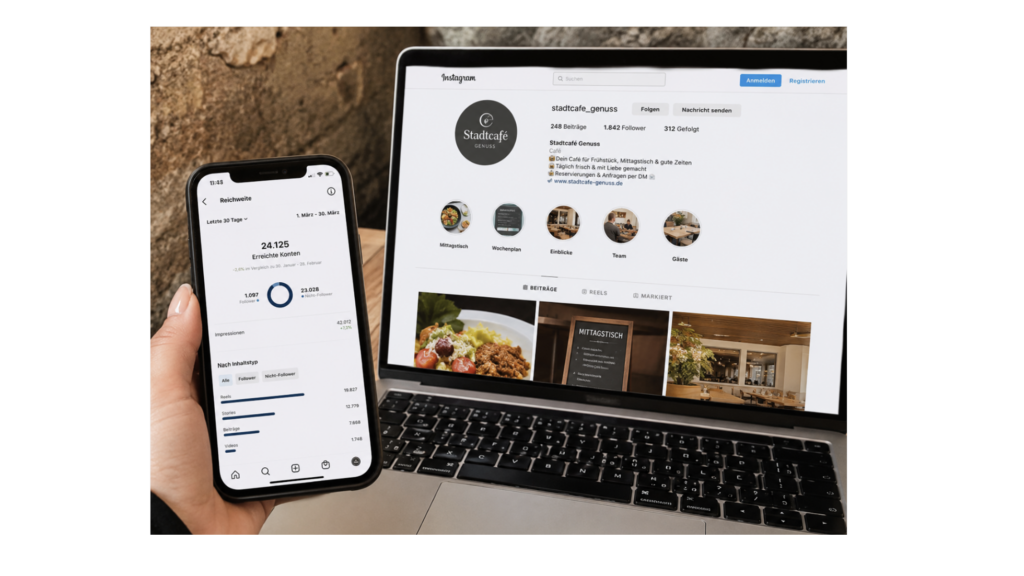Mehr Sichtbarkeit für ein Café & Restaurant
